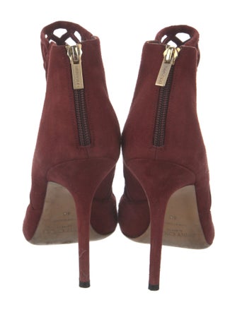 Jimmy Choo Suede Cutout Accent Pumps