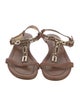 Jimmy Choo Leather T-Strap Sandals