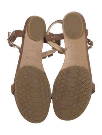 Jimmy Choo Leather T-Strap Sandals