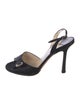 Jimmy Choo Satin Crystal Embellishments Slingback Sandals