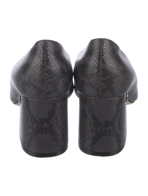 Jimmy Choo Embossed Leather Animal Print Pumps