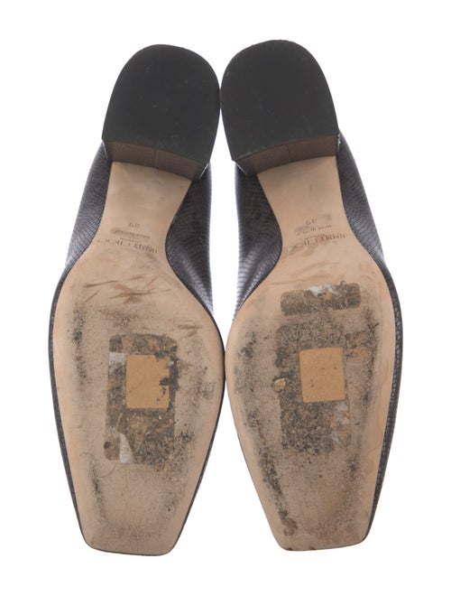 Jimmy Choo Embossed Leather Animal Print Pumps