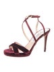 Jimmy Choo Velvet Sandals