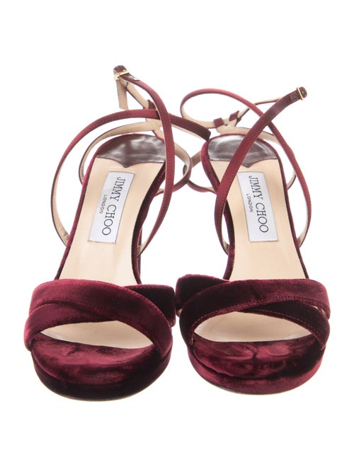 Jimmy Choo Velvet Sandals