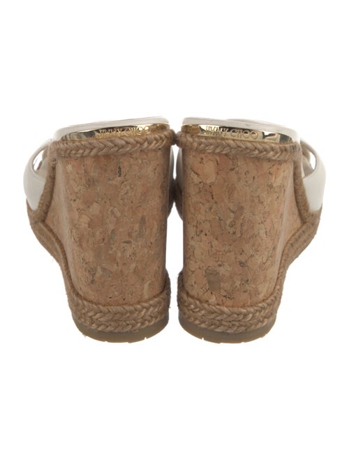 Jimmy Choo Leather Cutout Accent Espadrilles