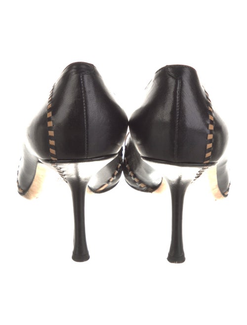 Jimmy Choo Leather Colorblock Pattern Pumps