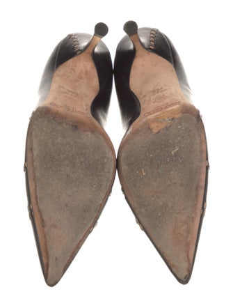 Jimmy Choo Leather Colorblock Pattern Pumps