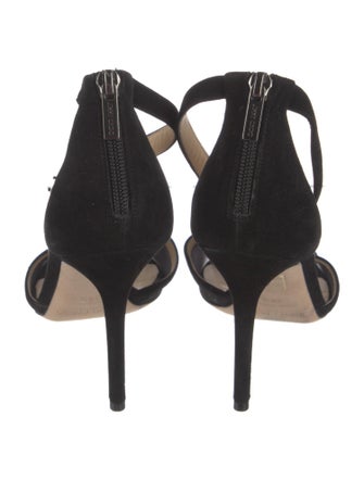 Jimmy Choo Suede Mesh Accents D'Orsay Pumps