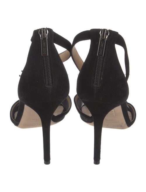 Jimmy Choo Suede Mesh Accents D'Orsay Pumps