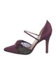 Jimmy Choo Satin Mesh Accents D'Orsay Pumps