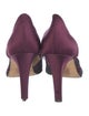 Jimmy Choo Satin Mesh Accents D'Orsay Pumps