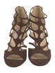 Jimmy Choo Suede Cutout Accent Gladiator Sandals