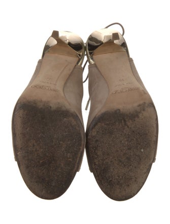 Jimmy Choo Suede Cutout Accent Slingback Pumps