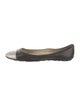 Jimmy Choo Leather Colorblock Pattern Ballet Flats