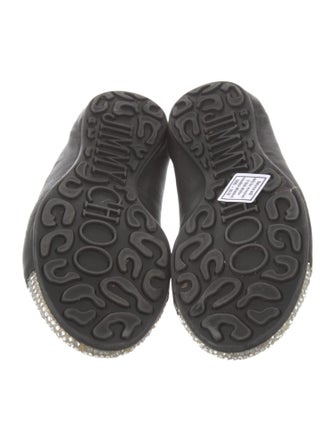 Jimmy Choo Leather Colorblock Pattern Ballet Flats