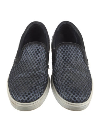 Jimmy Choo Embossed Leather Printed Sneakers