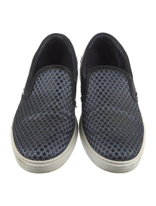 Jimmy Choo Embossed Leather Printed Sneakers