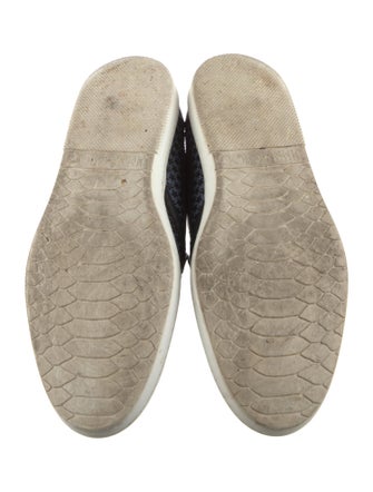 Jimmy Choo Embossed Leather Printed Sneakers