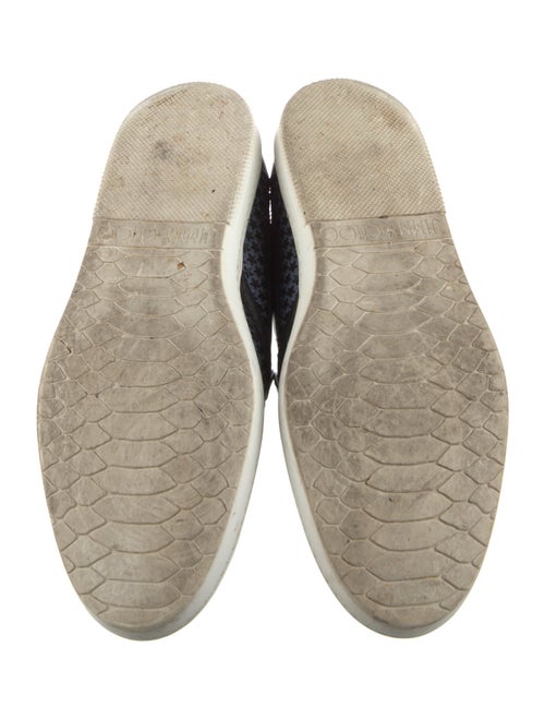 Jimmy Choo Embossed Leather Printed Sneakers