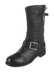 Jimmy Choo Leather Moto Boots