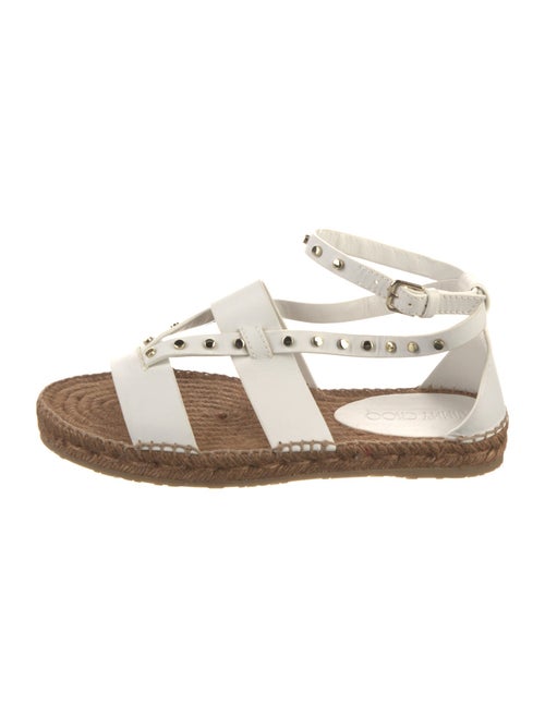 Jimmy Choo Leather Studded Accents Gladiator Sandals
