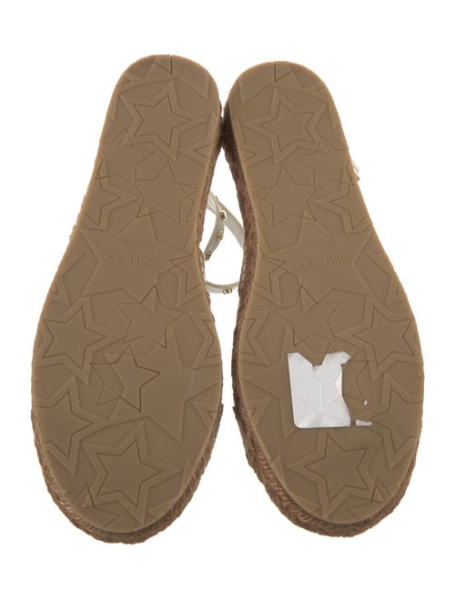 Jimmy Choo Leather Studded Accents Gladiator Sandals