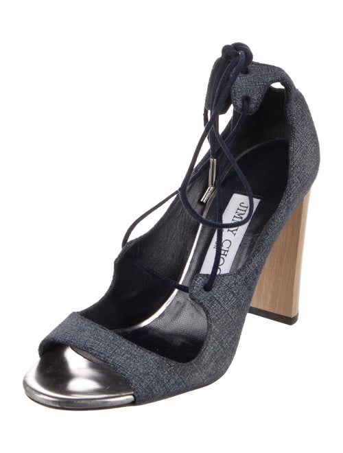 Jimmy Choo Denim Gladiator Sandals