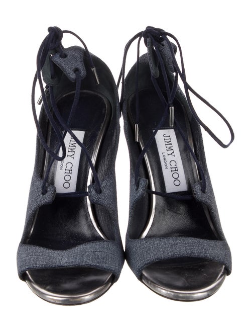 Jimmy Choo Denim Gladiator Sandals