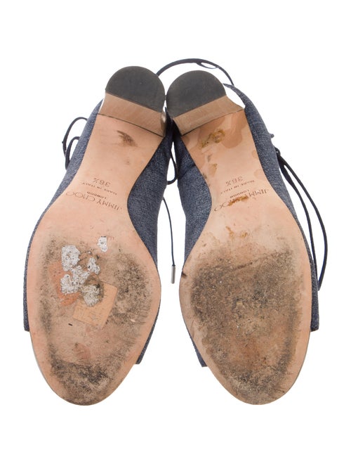 Jimmy Choo Denim Gladiator Sandals