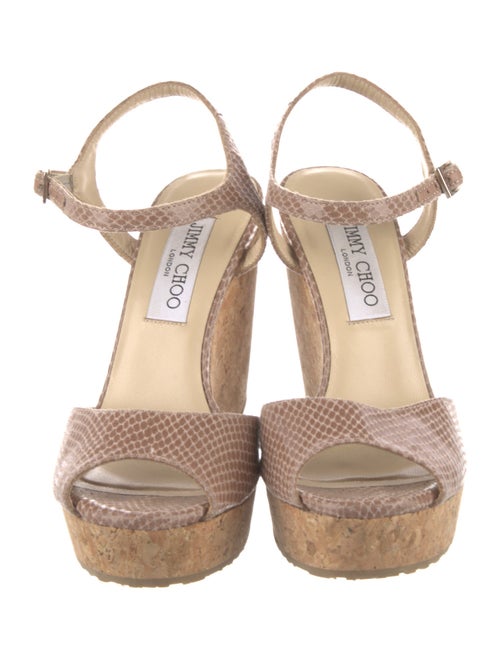 Jimmy Choo Leather Animal Print Pumps