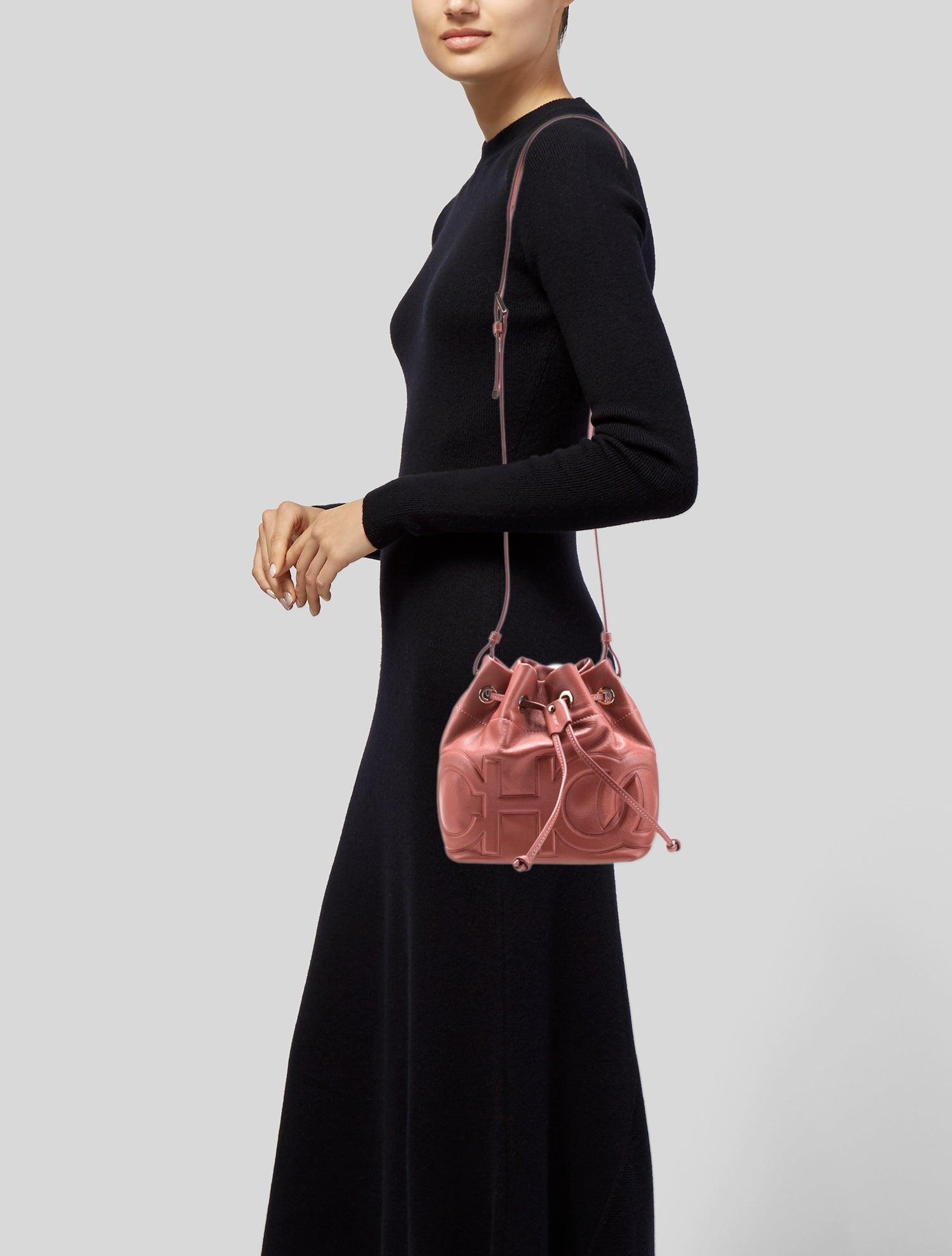 Jimmy Choo Leather Bucket Bag