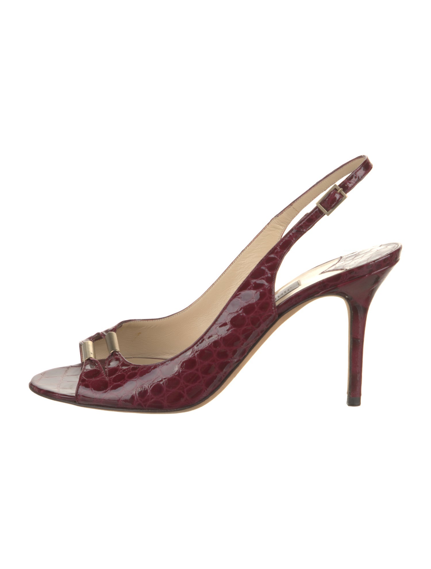 Jimmy Choo Patent Leather Slingback Sandals