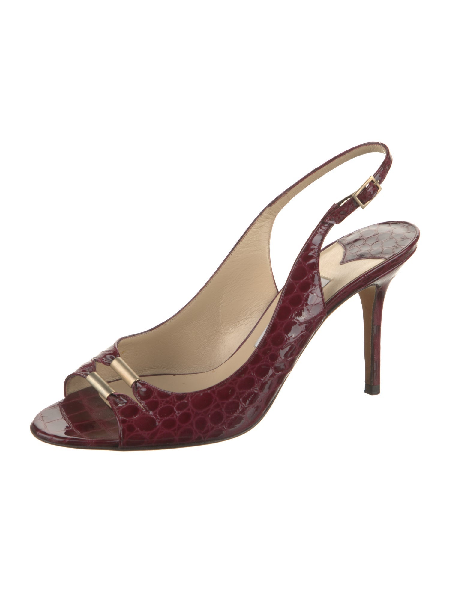Jimmy Choo Patent Leather Slingback Sandals