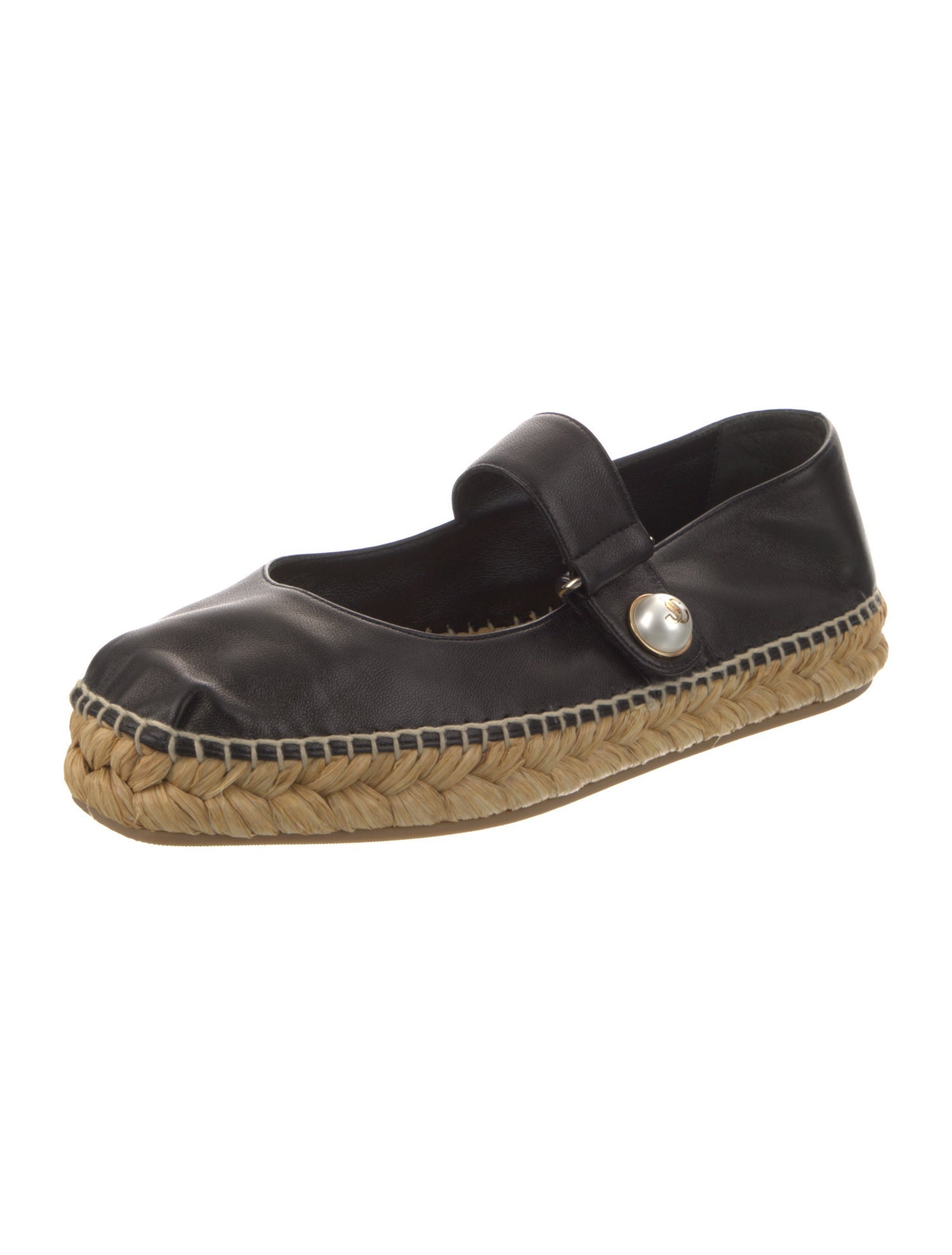 Jimmy Choo Leather Mary Jane Flats
