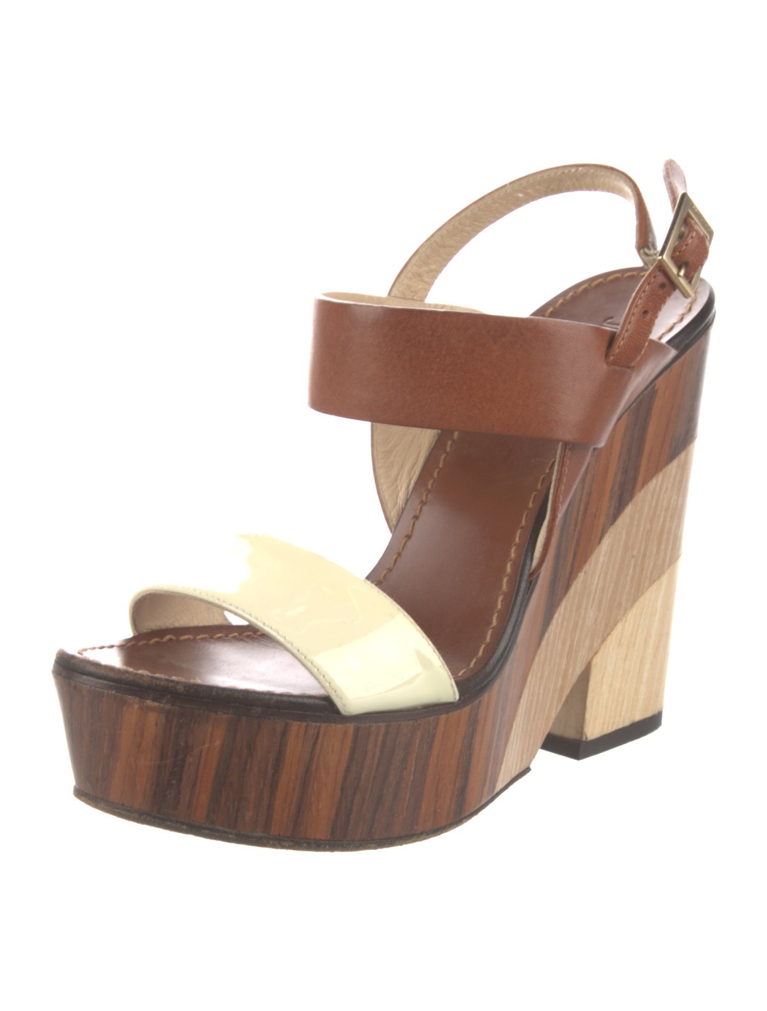 Jimmy Choo Leather Slingback Sandals