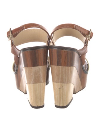 Jimmy Choo Leather Slingback Sandals