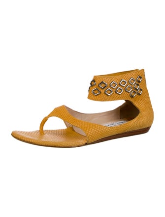 Jimmy Choo Suede Studded Accents Sandals