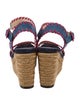 Jimmy Choo Suede Whipstitch Trim Espadrilles