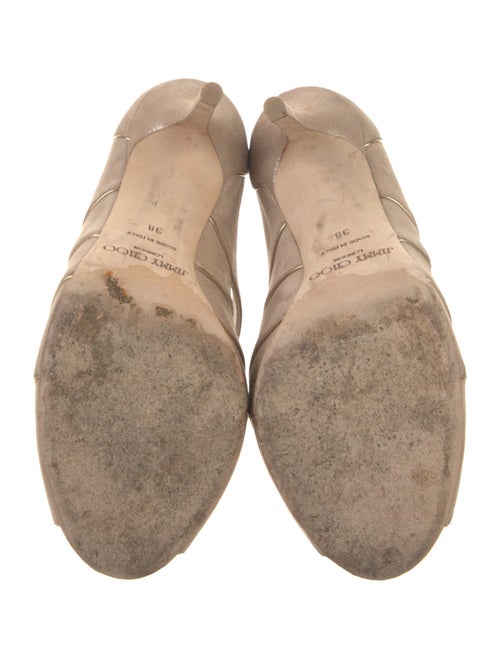 Jimmy Choo Suede Cutout Accent Pumps