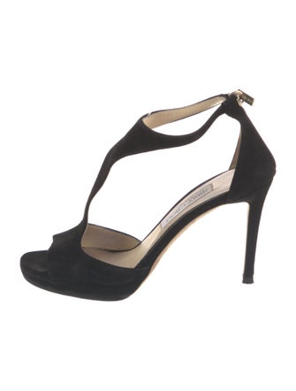 Jimmy Choo Suede T-Strap Pumps