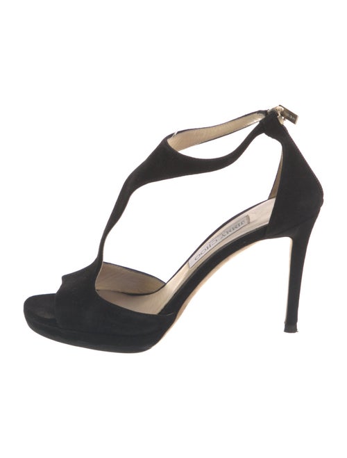 Jimmy Choo Suede T-Strap Pumps