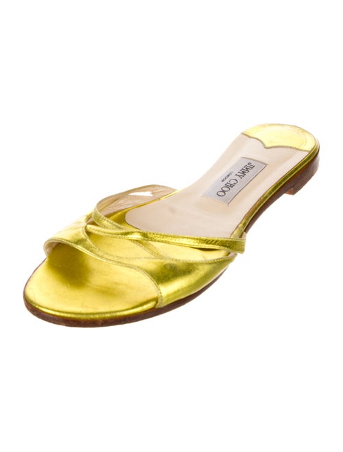 Jimmy Choo Leather Slides