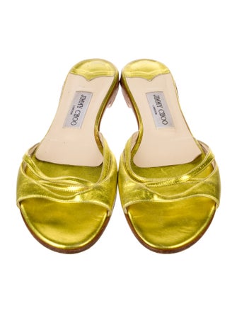 Jimmy Choo Leather Slides