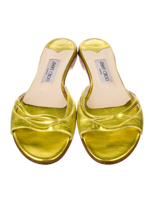 Jimmy Choo Leather Slides