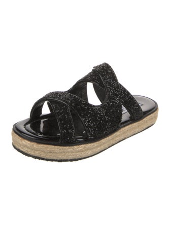 Jimmy Choo Crystal Braided Accents Espadrilles