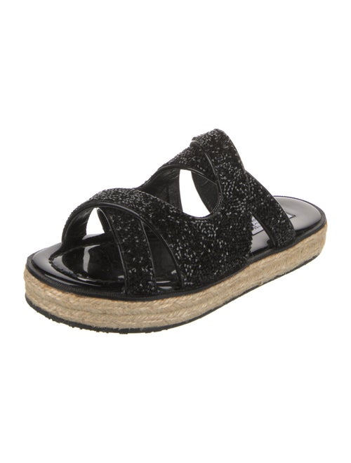 Jimmy Choo Crystal Braided Accents Espadrilles
