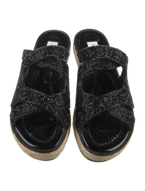 Jimmy Choo Crystal Braided Accents Espadrilles