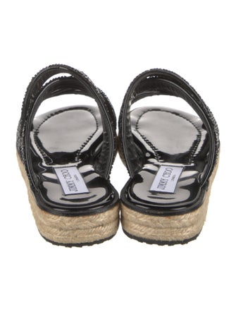 Jimmy Choo Crystal Braided Accents Espadrilles