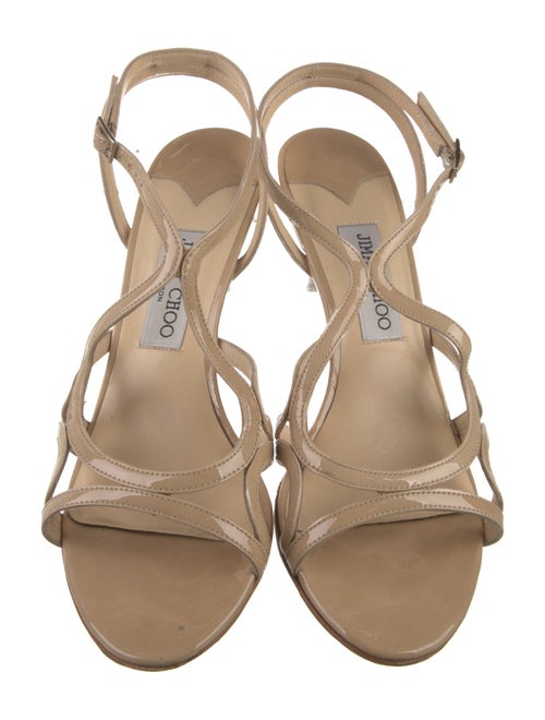 Jimmy Choo Patent Leather Slingback Sandals