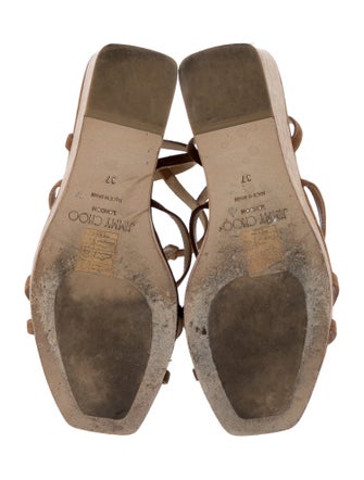 Jimmy Choo Suede T-Strap Sandals